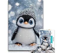 JigsawPuzzle 1000 Pieces for Teenagers Baby Penguin,Brain Intelligence Challenge Addictive Toys Birthday Present,Gifts,Wall Art (38x26cm)