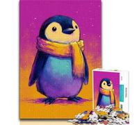 JigsawPuzzle 1000 Pieces for Teenagers Baby Penguin,Brain Intelligence Challenge Addictive Toys Birthday Present,Gifts,Wall Art (75x50cm)