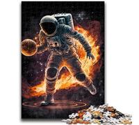 JigsawPuzzle 1000 Pieces for Teenagers Basketball Astronaut Space Difficult And Challenge with Matching Poster And Trivia Sheet for Age 14 50x75cm