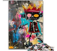 JigsawPuzzle 1000 Pieces for Teenagers Basquiat-style Skull Crown, Elephant Toy Intellectual Game Birthday Present, Gifts, Wall Art for Ages 14+ (Size 50x75cm)