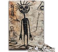 JigsawPuzzle 1000 Pieces for Teenagers Basquiat-style Skull Decompressing Intellectual Educational Toy Perfect Decoration 50x75cm