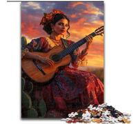 JigsawPuzzle 1000 Pieces for Teenagers Beautiful Mexican Woman, Elephant Toy Intellectual Game Birthday Present, Gifts, Wall Art for Ages 14+ (Size 50x75cm)