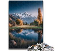 JigsawPuzzle 1000 Pieces for Teenagers Beautiful Mountains And Lakes Stress Reliever Difficult Challenge Deal As Gifts for The Whole Family 50x75cm
