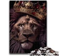 JigsawPuzzle 1000 Pieces for Teenagers Black Lion King Or Red Educational Games Wall Decoration Unique Birthday And Xmas Gifts 38x26cm