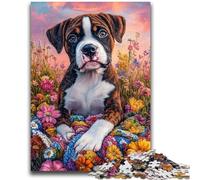 JigsawPuzzle 1000 Pieces for Teenagers Boxer Dog Toy Intellectual Game for Home Decoration for Age 14 Years Up 50x75cm
