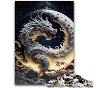 JigsawPuzzle 1000 Pieces for Teenagers Brave Dragon Stress Reliever Difficult Challenge Deal As Gifts for The Whole Family 50x75cm