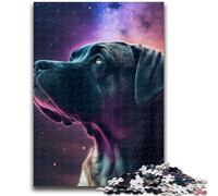 JigsawPuzzle 1000 Pieces for Teenagers Cane Corso Universum Challenging Game Toys for Is Ideal As A Gift for The Whole Family 26x38cm