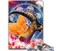 JigsawPuzzle 1000 Pieces for Teenagers Capricorn Zodiac Wall Art Educational Games Wall Decoration Unique Birthday And Xmas Gifts 38x26cm