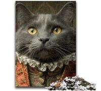 JigsawPuzzle 1000 Pieces for Teenagers Cat in A Tuxedo for Educational Game Challenge Toy Deal As Gifts for The Whole Family 38x26cm