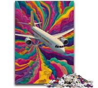 JigsawPuzzle 1000 Pieces for Teenagers Color Plane Challenging Game Toys for Is Ideal As A Gift for The Whole Family 50x75cm