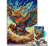JigsawPuzzle 1000 Pieces for Teenagers Colorful Eagle,Toys Educational Games Stress Relieving Unique Home Decor And Gifts 75x50cm
