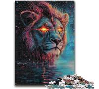 JigsawPuzzle 1000 Pieces for Teenagers Cosmic Lion Challenging Game Toys for Is Ideal As A Gift for The Whole Family 26x38cm