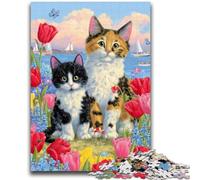 JigsawPuzzle 1000 Pieces for Teenagers Couple Cats Educational Games Wall Decoration Unique Birthday And Xmas Gifts 38x26cm