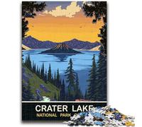 JigsawPuzzle 1000 Pieces for Teenagers Crater Lake for Educational Game Challenge Toy Deal As Gifts for The Whole Family (size 50x70cm)