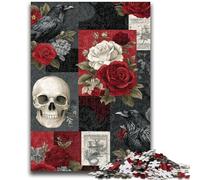 JigsawPuzzle 1000 Pieces for Teenagers Crow Skeleton for And 14 Years And over Educational Challenge Fun Activities at Home, Birthday Gifts, Travel Gifts 50x75cm