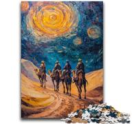 JigsawPuzzle 1000 Pieces for Teenagers Desert Landscape Game Toys Every Piece Is Unique - Challenging Family Fun Game 26X38CM