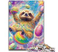 JigsawPuzzle 1000 Pieces for Teenagers Donut Sloth Challenging Game Toys for Is Ideal As A Gift for The Whole Family 26x38cm