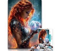 JigsawPuzzle 1000 Pieces for Teenagers Dream Woman, Challenging To Complete But Fun And Humorous,A Work of Art for Age 14 38x26cm