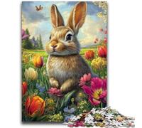 JigsawPuzzle 1000 Pieces for Teenagers Easter Bunny Challenging Game Toys for Is Ideal As A Gift for The Whole Family 26x38cm