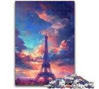 JigsawPuzzle 1000 Pieces for Teenagers Eiffel Tower in Paris Family Fun Fun at Home Activities, Birthday Present,Travel Gifts, for And 14 Years Old 50x75cm