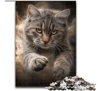JigsawPuzzle 1000 Pieces for Teenagers Fantasy Cat, Elephant Toy Intellectual Game Birthday Present, Gifts, Wall Art for Ages 14+ (Size 26x38cm)