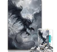 JigsawPuzzle 1000 Pieces for Teenagers Fantasy Dragon,Brain Intelligence Challenge Addictive Toys Birthday Present,Gifts,Wall Art (38x26cm)