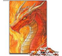JigsawPuzzle 1000 Pieces for Teenagers Fantasy Dragon, Suitable for People Aged 14 And Above Educational Games Secret Santa Gifts (Size 50x75cm)