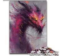 JigsawPuzzle 1000 Pieces for Teenagers Fantasy Flying Dragon, Elephant Toy Intellectual Game Birthday Present, Gifts, Wall Art for Ages 14+ (Size 26x38cm)