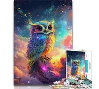 JigsawPuzzle 1000 Pieces for Teenagers Fantasy Owl,Brain Intelligence Challenge Addictive Toys Birthday Present,Gifts,Wall Art (38x26cm)