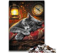 JigsawPuzzle 1000 Pieces for Teenagers Farm Cat, for 14+ Challenging Game As A Gift for The Whole Family And Friends 26X38CM