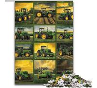 JigsawPuzzle 1000 Pieces for Teenagers Farm Equipment Tractor Collage, for 14+ Challenging Game As A Gift for The Whole Family And Friends (Size 50x75cm)