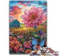JigsawPuzzle 1000 Pieces for Teenagers Farm Flower Sea Family Game Stress Reliever Difficult Challenge Artists Collection, Fine Art 50x75cm