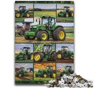 JigsawPuzzle 1000 Pieces for Teenagers Farm Implement Tractor Toy Intellectual Game for Home Decoration for Age 14 Years Up 26x38cm
