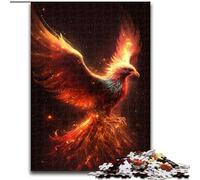JigsawPuzzle 1000 Pieces for Teenagers Fiery Phoenix, Suitable for Ages 14 And Up Home Decor Deal As Gifts for The Whole Family (Size 26x38cm)