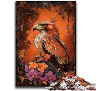 JigsawPuzzle 1000 Pieces for Teenagers Flower Eagle Decompressing Intellectual Educational Toy Perfect Decoration 26x38cm