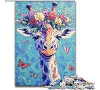 JigsawPuzzle 1000 Pieces for Teenagers Flowers Deer, for 14+ Challenging Game As A Gift for The Whole Family And Friends (Size 50x75cm)