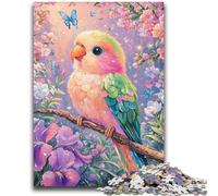 JigsawPuzzle 1000 Pieces for Teenagers Flowers Parrot Vibrant And Unique Design Relaxing & Challenging Puzzle Experience 26x38cm