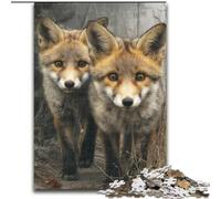 JigsawPuzzle 1000 Pieces for Teenagers Forest Fox,Brain Intelligence Challenge Addictive Toys Birthday Present,Gifts,Wall Art 38x26cm