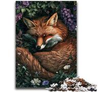 JigsawPuzzle 1000 Pieces for Teenagers Forest Fox Challenging Game Toys for Is Ideal As A Gift for The Whole Family 26x38cm