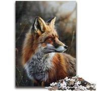 JigsawPuzzle 1000 Pieces for Teenagers Forest Fox for Age 14+ Quiz Game Fun at Home Activities, Birthday Present,Travel Gifts 50x75cm
