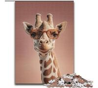 JigsawPuzzle 1000 Pieces for Teenagers Giraffe, Elephant Toy Intellectual Game Birthday Present, Gifts, Wall Art for Ages 14+ (Size 26x38cm)