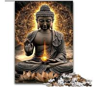 JigsawPuzzle 1000 Pieces for Teenagers Golden Buddha, for Age 14 Years And over Home Decor As A Gift for The Whole Family And Friends (Size 26x38cm)