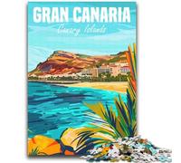 JigsawPuzzle 1000 Pieces for Teenagers Gran Canaria Canary Island for Educational Game Challenge Toy Deal As Gifts for The Whole Family (size 38x52cm)