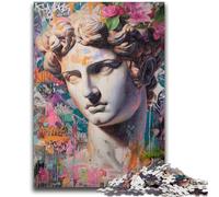 JigsawPuzzle 1000 Pieces for Teenagers Greek God Apollo Difficult And Challenge with Matching Poster And Trivia Sheet for Age 14 50x75cm
