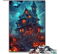 JigsawPuzzle 1000 Pieces for Teenagers Halloween Castle, for Age 14 Years And over Home Decor As A Gift for The Whole Family And Friends (Size 50x75cm)