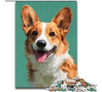 JigsawPuzzle 1000 Pieces for Teenagers Happy Corgi Challenging Game And Family Play A Work of Art for Age 14 (size 26x38cm)