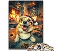 JigsawPuzzle 1000 Pieces for Teenagers Happy Corgi for Educational Game Challenge Toy Deal As Gifts for The Whole Family 50x75cm