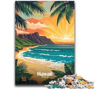 JigsawPuzzle 1000 Pieces for Teenagers Hawaii Sunset Beach Educational Games Wall Decoration Unique Birthday And Xmas Gifts (size 50x70cm)