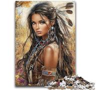 JigsawPuzzle 1000 Pieces for Teenagers Indian Princess Relax Games Educational Game for Birthday, Chrismas for And Age 14 Years Up 26x38cm