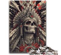JigsawPuzzle 1000 Pieces for Teenagers Indian Skull Decompressing Intellectual Educational Toy Perfect Decoration 50x75cm